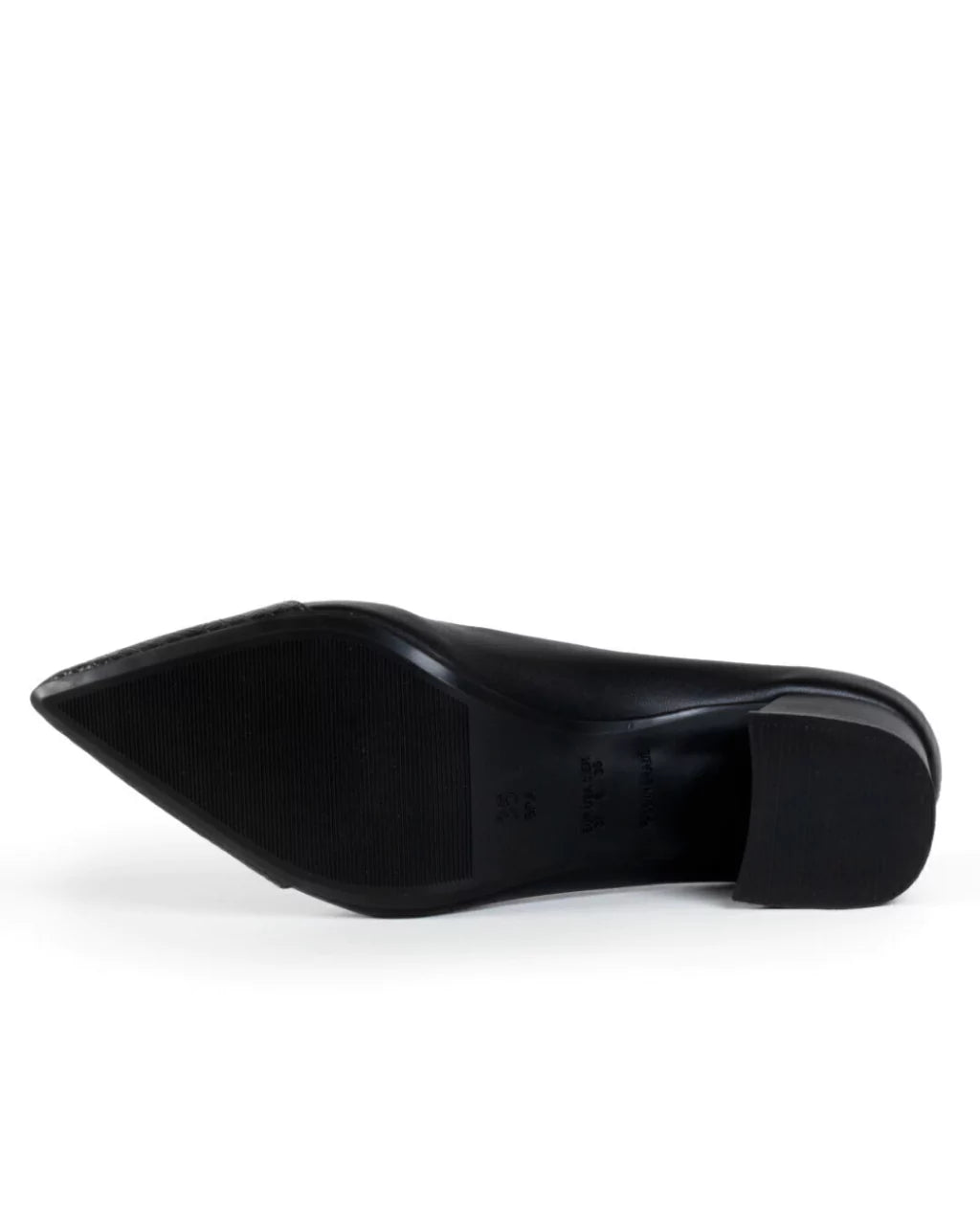 Sapato lizard de salto preto