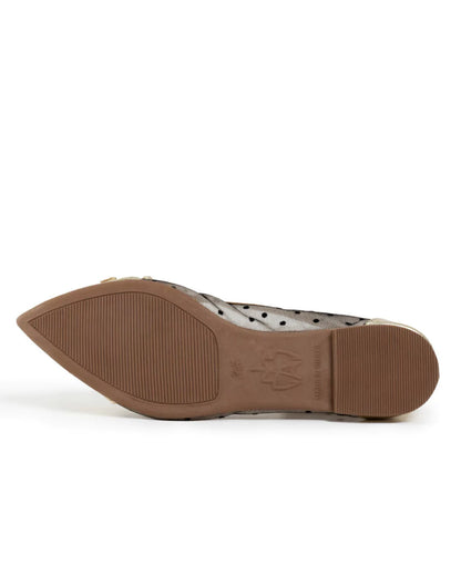 Sapatilha Napa Ouro Tule