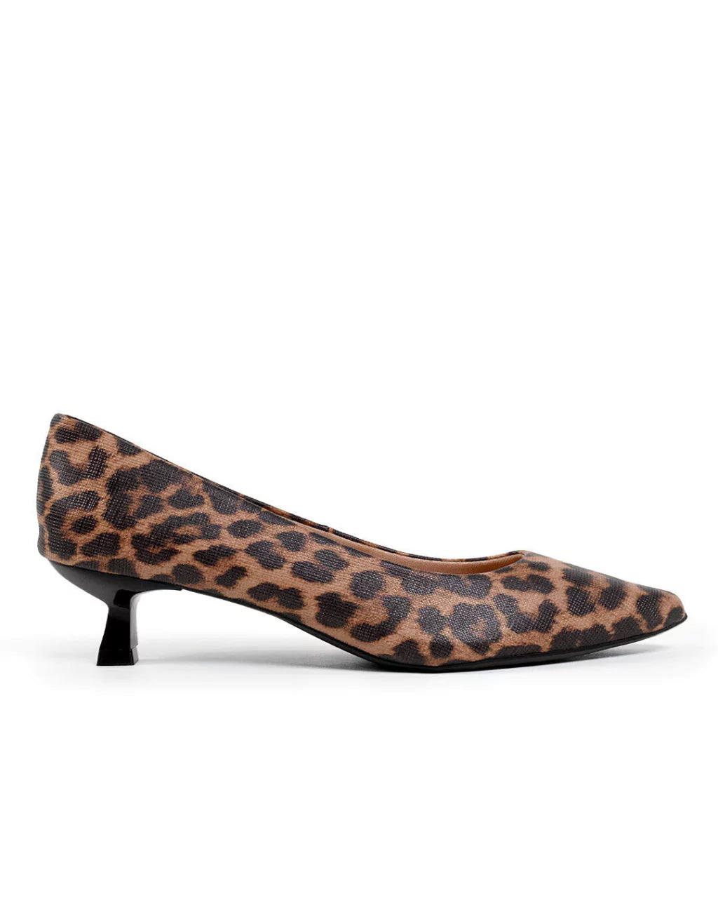 Scarpin slingback onça